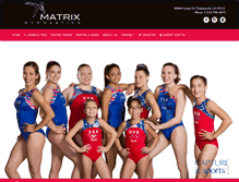 Tablet Screenshot of matrixgymnastics.com